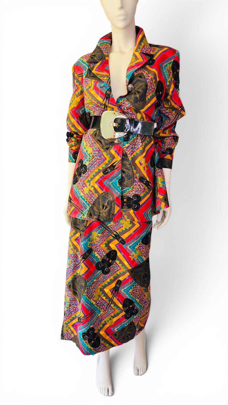Laura Henson Two-Piece Abstract Colorful Artist Statement Set