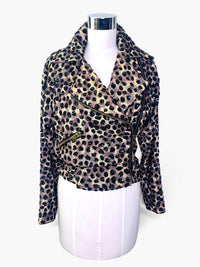Wild at Heart | Jeanette for St. Martin Sequin Leopard Moto Jacket