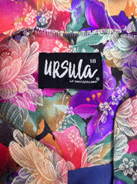 90s Vintage Ursula Baroque Jewel Bloom Blazer with Statement Buttons M/L