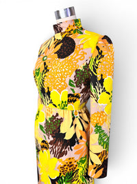 The Flower Child Heiress | Vintage Miss Magnin Floral Maxi 1960's 1970's Dress
