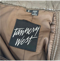 Vintage Tannery West Chocolate Leather Pants | High Waisted Soft 80s Leather Trousers