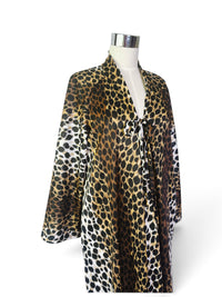 Vintage Doris Jay Miami Leopard Print Lounge Caftan