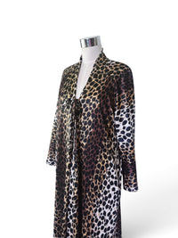 Vintage Doris Jay Miami Leopard Print Lounge Caftan