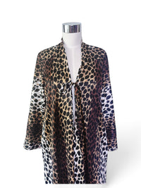 Vintage Doris Jay Miami Leopard Print Lounge Caftan