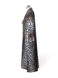 Vintage Doris Jay Miami Leopard Print Lounge Caftan