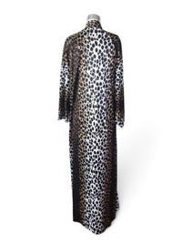 Vintage Doris Jay Miami Leopard Print Lounge Caftan