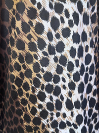 Vintage Doris Jay Miami Leopard Print Lounge Caftan