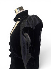Midnight Drama | Vintage Karen Okada Velvet Illusion Sleeve Statement Jacket