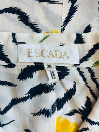 Escada Wildflower Zebra Silk Blouse | Made in Germany
