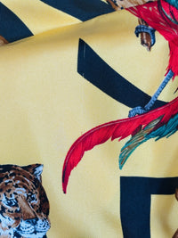 Call of the Wild | Vintage Dana Buchman 100% Silk Safari Print Blouse