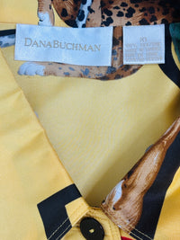Call of the Wild | Vintage Dana Buchman 100% Silk Safari Print Blouse