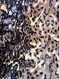 Vintage 1960s Animal Print Faux Fur Jacket Coat – Mod Glam Statement Piece
