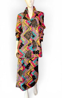 Laura Henson Two-Piece Abstract Colorful Artist Statement Set