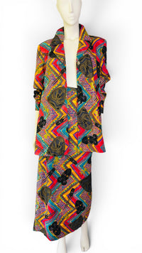 Laura Henson Two-Piece Abstract Colorful Artist Statement Set