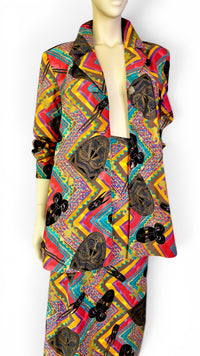 Laura Henson Two-Piece Abstract Colorful Artist Statement Set