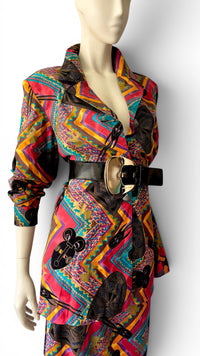 Laura Henson Two-Piece Abstract Colorful Artist Statement Set