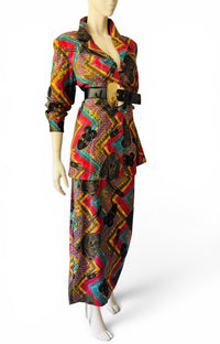 Laura Henson Two-Piece Abstract Colorful Artist Statement Set