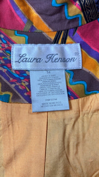Laura Henson Two-Piece Abstract Colorful Artist Statement Set