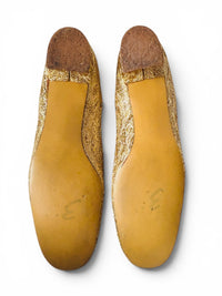 All That Glitters | Vintage 1960s Metallic Brocade Rhinestone Kitten Heels