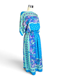 Aegean Dreams I 1970s–80s Dorothy Bullitt Hong Kong Silk Scarf Dress