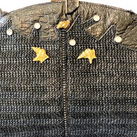 Seashell Socialite | Vintage Leo Isba Made in France Leather Statement Bag