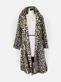 The Feline Icon | 1960s Russell Taylor for La France Leopard Faux Fur Coat