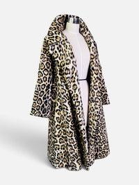 The Feline Icon | 1960s Russell Taylor for La France Leopard Faux Fur Coat