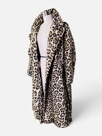 The Feline Icon | 1960s Russell Taylor for La France Leopard Faux Fur Coat