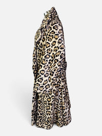 The Feline Icon | 1960s Russell Taylor for La France Leopard Faux Fur Coat