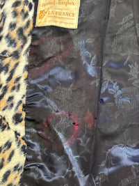 The Feline Icon | 1960s Russell Taylor for La France Leopard Faux Fur Coat