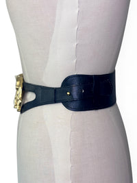 Golden Guardians | Vintage Les Sacs De Léo Rexx Jeweled Leopard Statement Belt
