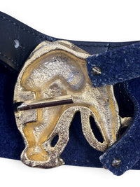 Golden Guardians | Vintage Les Sacs De Léo Rexx Jeweled Leopard Statement Belt