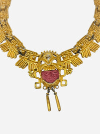 Vintage Salvador Terán for Mabel Aztec Eagle Necklace | c. 1950s–1960s