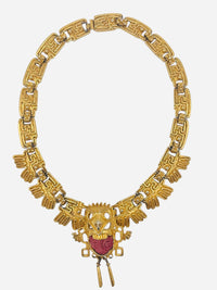 Vintage Salvador Terán for Mabel Aztec Eagle Necklace | c. 1950s–1960s