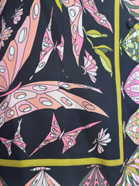 Butterfly Garden | 1970s Vintage Emilio Pucci Signed Silk Blouse