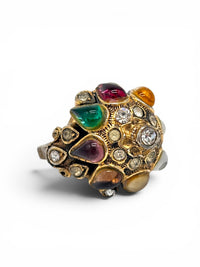 Jewels Fit For A Princess I Vendome Vintage Thai Princess Rhinestone Dome Ring