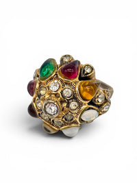 Jewels Fit For A Princess I Vendome Vintage Thai Princess Rhinestone Dome Ring
