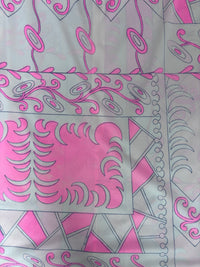 1960s Travel-Lite Eduardo Print Hostess Gown / Loungewear Maxi