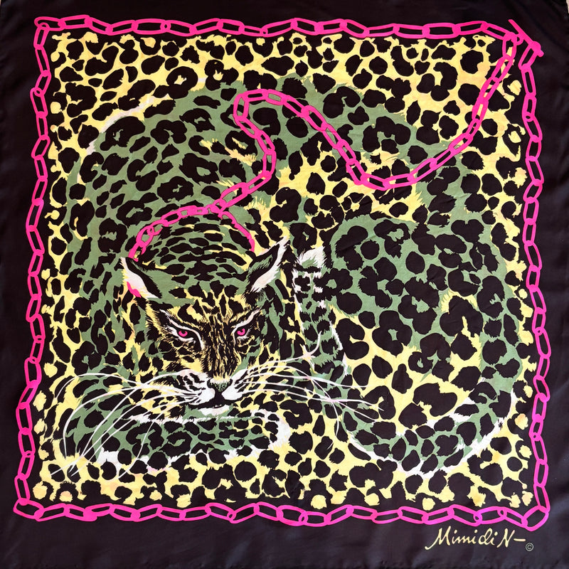 Wild at Heart – Mimi di N 80s Leopard Silk Statement Scarf