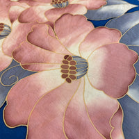 70s Floral Blossom 100% Silk Scarf