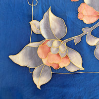 70s Floral Blossom 100% Silk Scarf