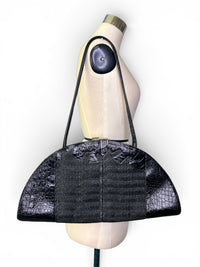 Seashell Socialite | Vintage Leo Isba Made in France Leather Statement Bag
