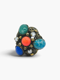 The Souk Ring | Vintage Jeweled Filigree Statement Ring