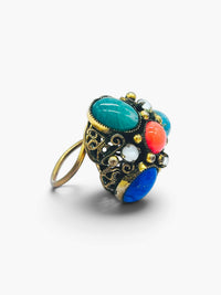 The Souk Ring | Vintage Jeweled Filigree Statement Ring