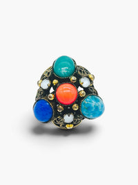 The Souk Ring | Vintage Jeweled Filigree Statement Ring