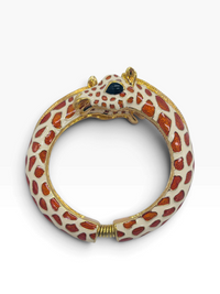 The Gilded Giraffe | Kenneth Jay Lane Enamel Hinged Bracelet