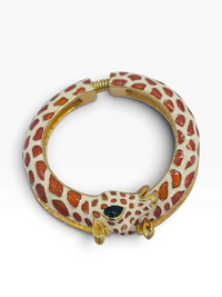 The Gilded Giraffe | Kenneth Jay Lane Enamel Hinged Bracelet