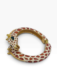 The Gilded Giraffe | Kenneth Jay Lane Enamel Hinged Bracelet