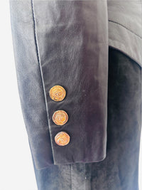 Michael Hoban for North Beach Leather | Sculptural Black Leather & Suede Dress