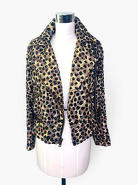 Wild at Heart | Jeanette for St. Martin Sequin Leopard Moto Jacket